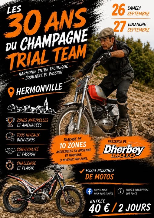 Venez fêter les 30 ans du Champagne Trial Team